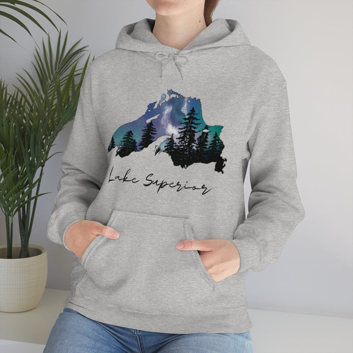 Lake Superior | Northern Lights |  Hooded Sweatshirt