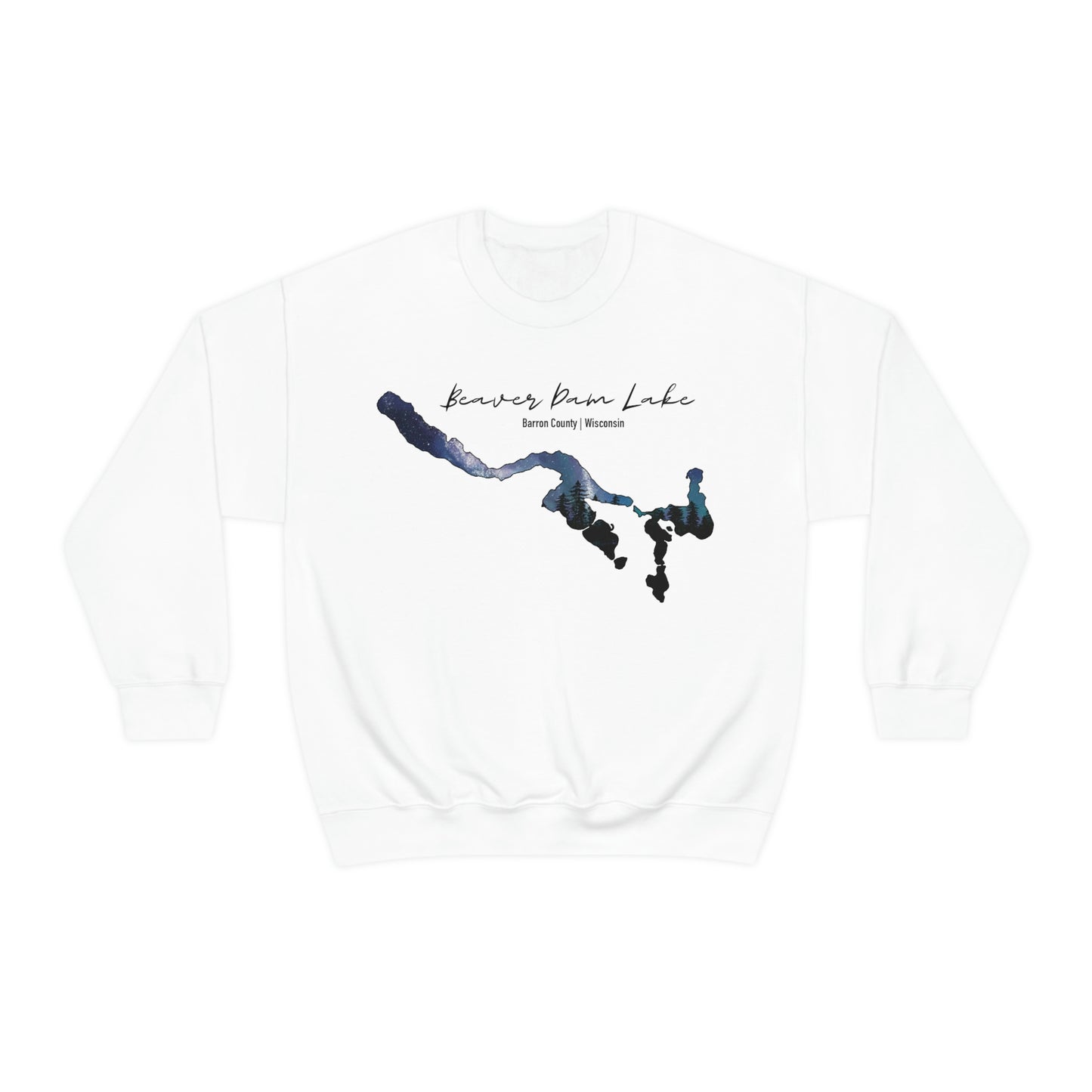 Beaver Dam Lake | Cumberland WI | Northern Lights | Crewneck Sweatshirt