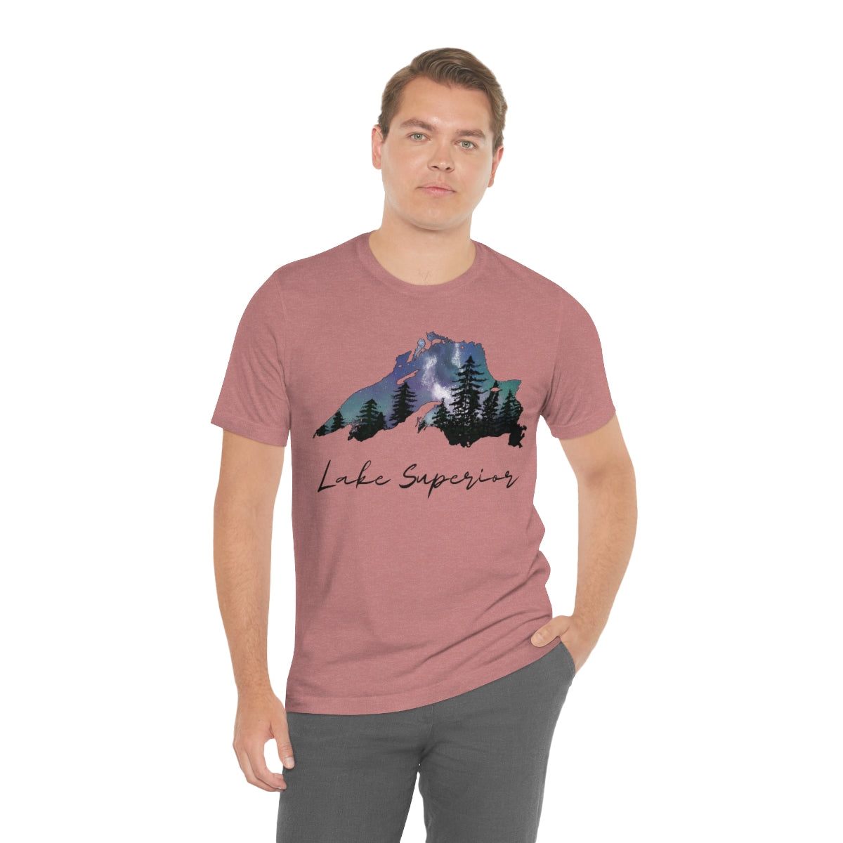 Lake Superior | Northern Lights | Crew Neck T Shirt