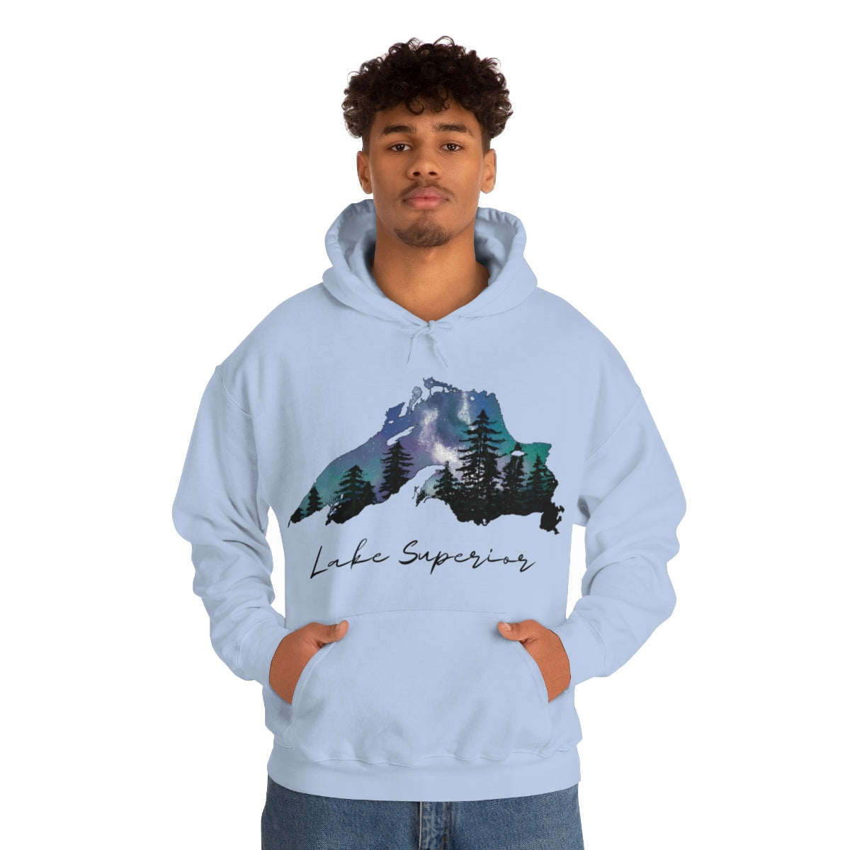 Lake Superior | Northern Lights |  Hooded Sweatshirt