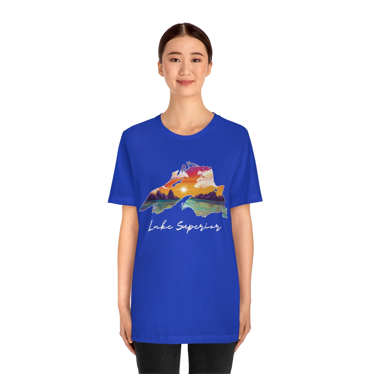 Lake Superior | Sunset Lake | Unisex Jersey T shirt