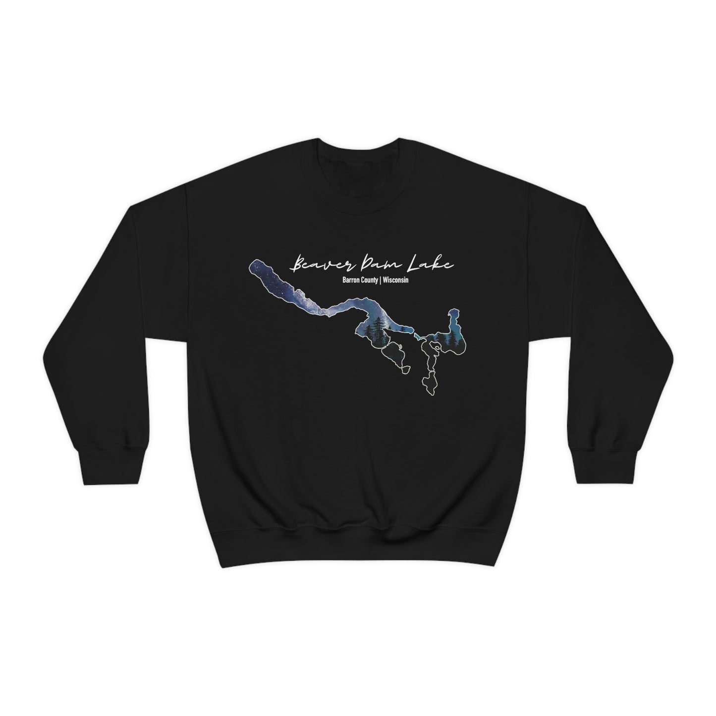 Beaver Dam Lake | Cumberland WI | Northern Lights | Crewneck Sweatshirt