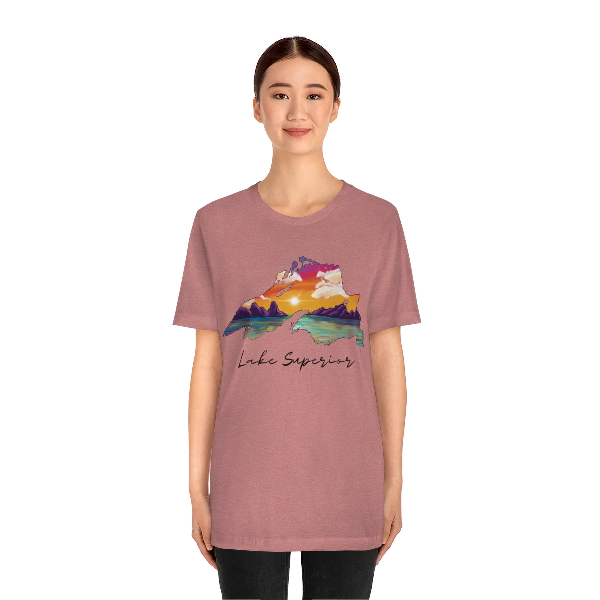 Lake Superior | Sunset Lake | Unisex Jersey T shirt