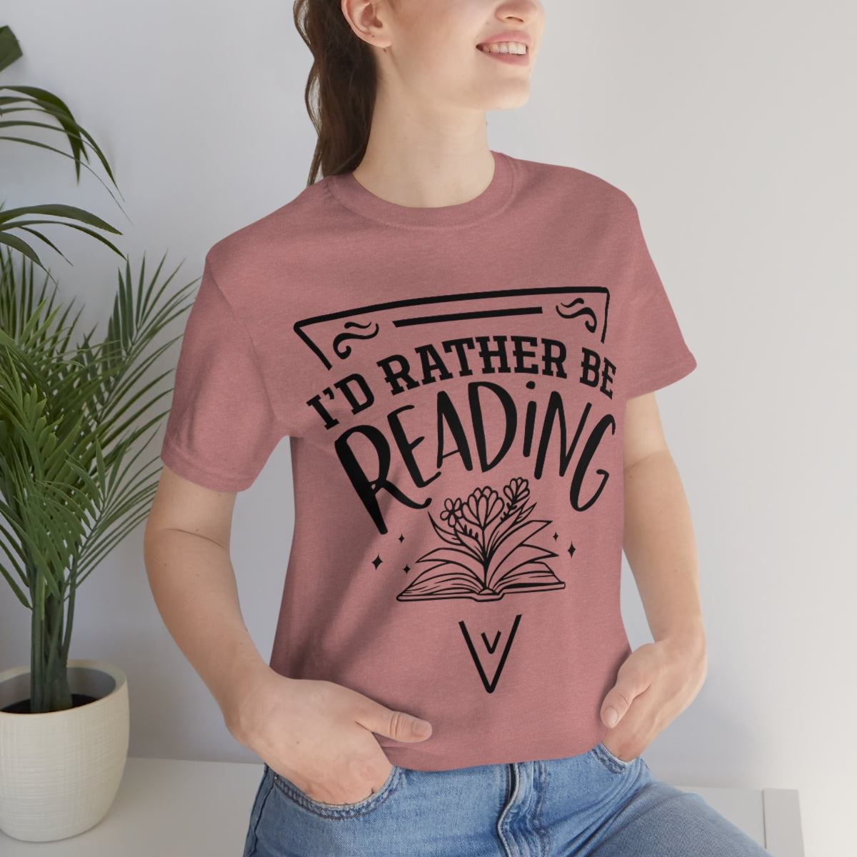 I'd rather be reading | Unisex  Short Sleeve Tee