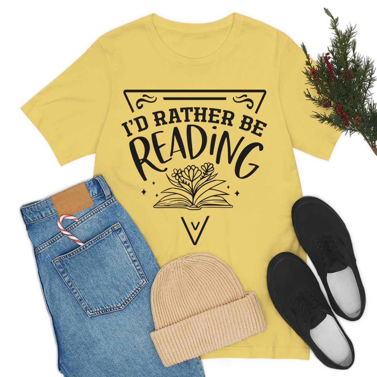 I'd rather be reading | Unisex  Short Sleeve Tee