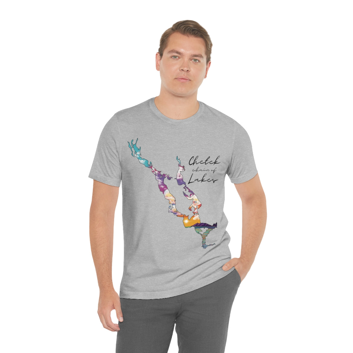 Chetek chain of Lakes | Sunset | Unisex Jersey T shirt