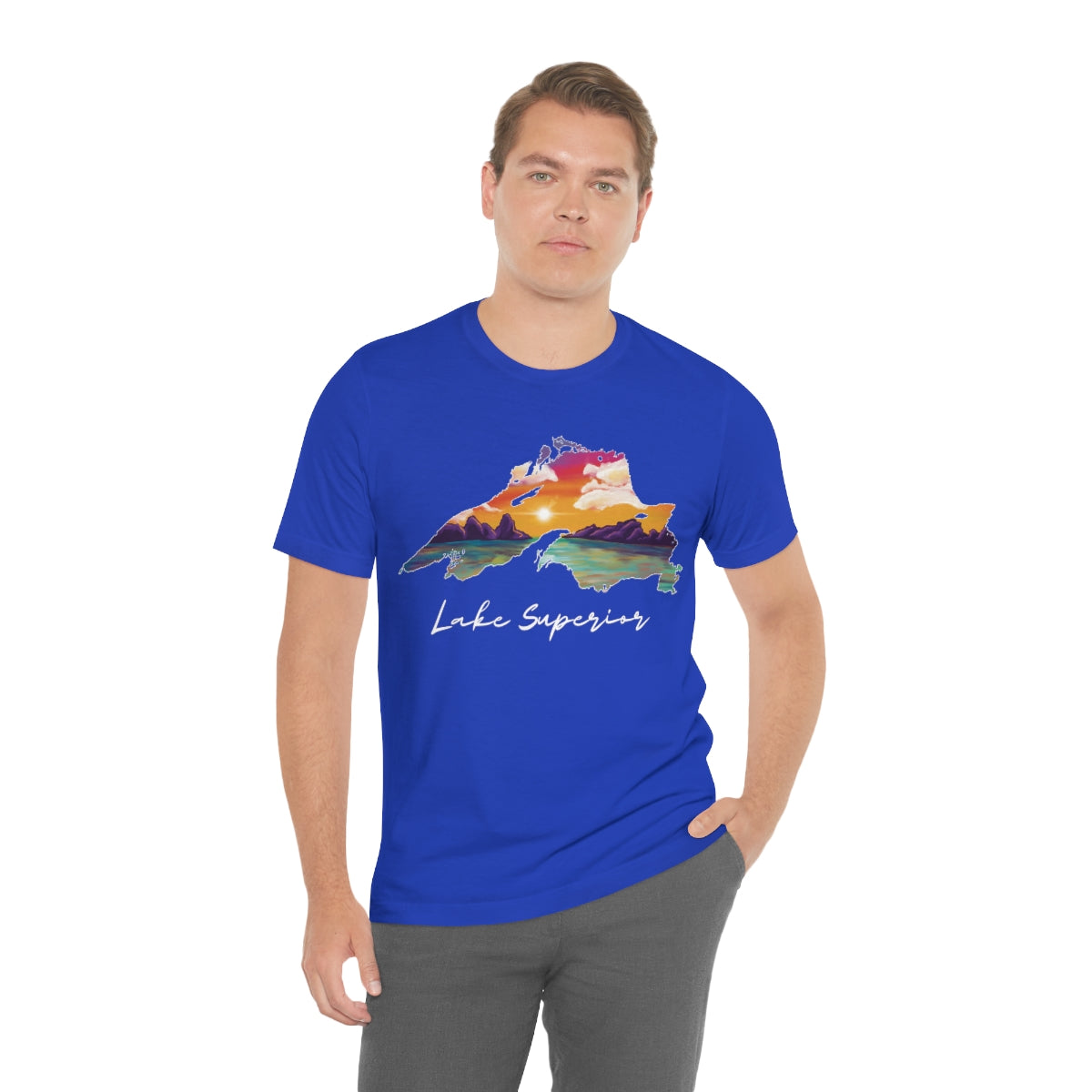 Lake Superior | Sunset Lake | Unisex Jersey T shirt