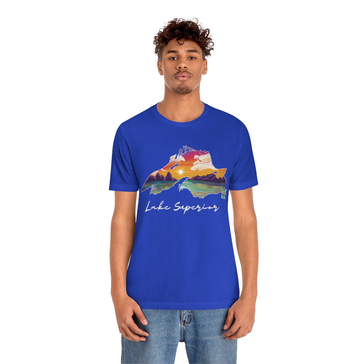 Lake Superior | Sunset Lake | Unisex Jersey T shirt