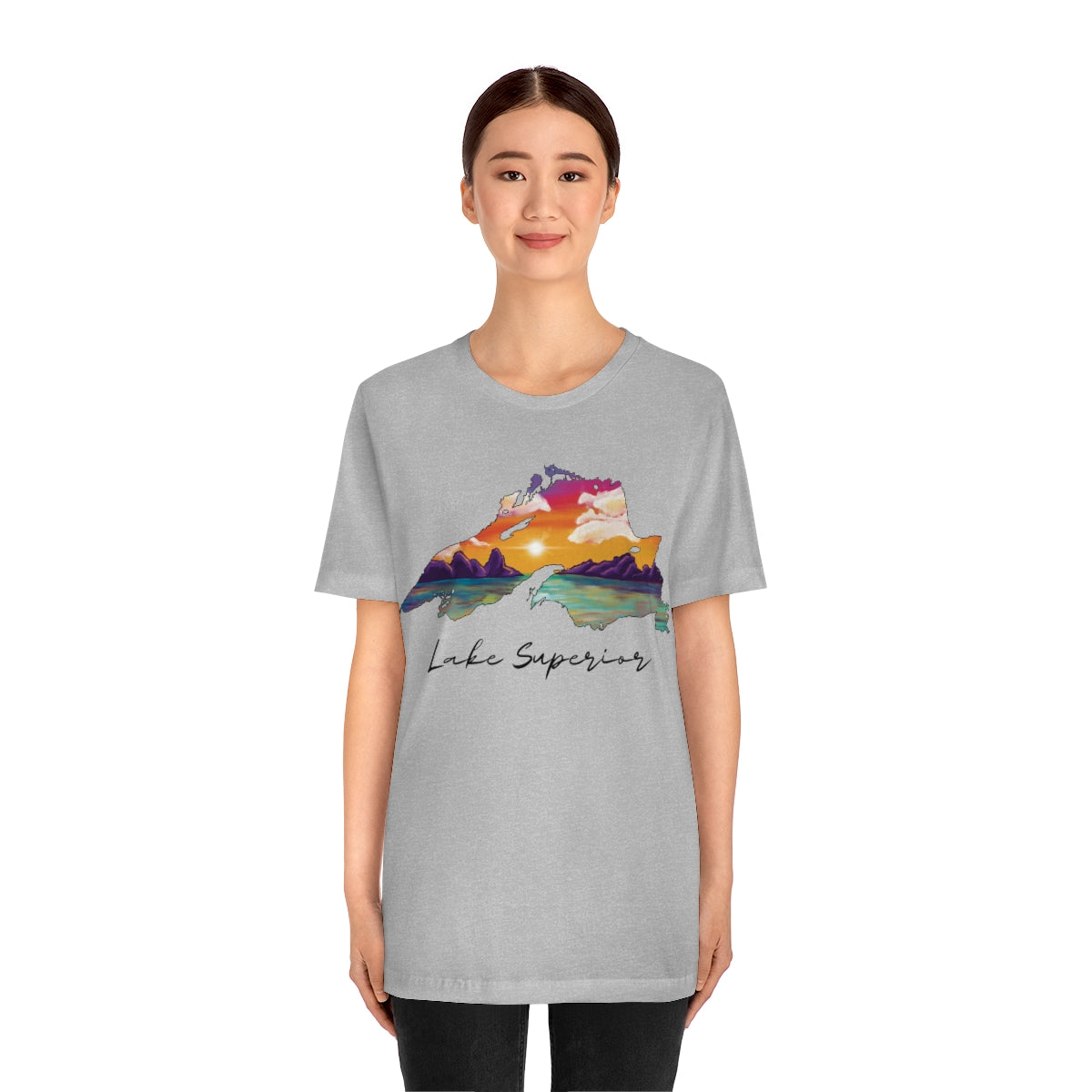 Lake Superior | Sunset Lake | Unisex Jersey T shirt