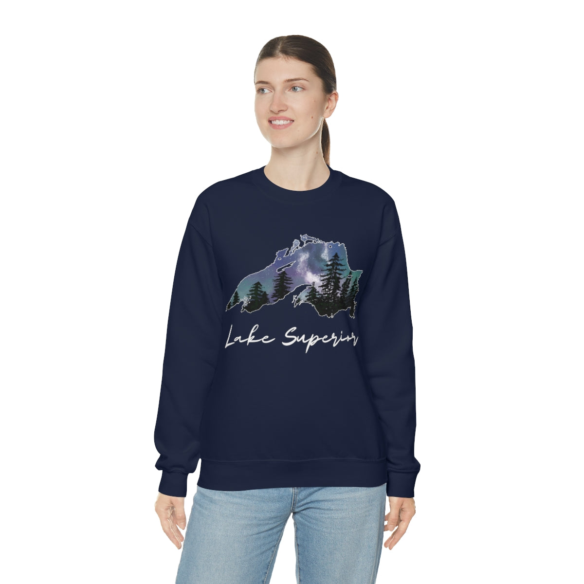 Lake Superior | Northern Lights | Crewneck Sweatshirt