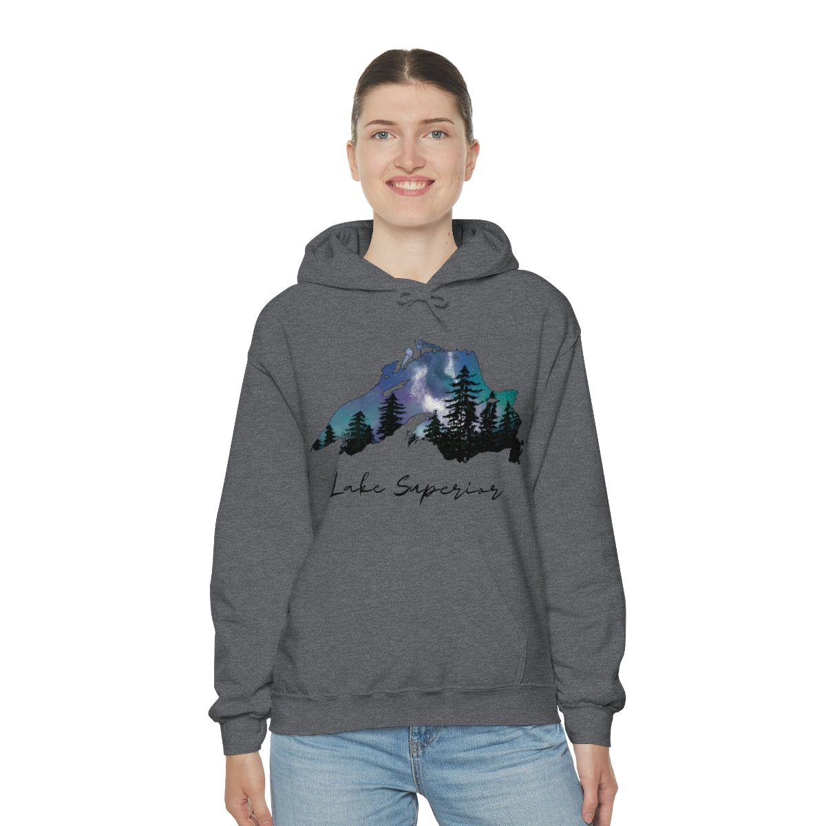 Lake Superior | Northern Lights |  Hooded Sweatshirt