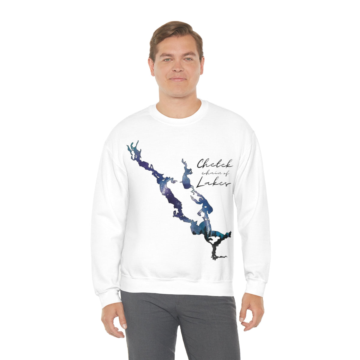 Chetek chain of Lakes | Northern Lights | Crewneck Sweatshirt