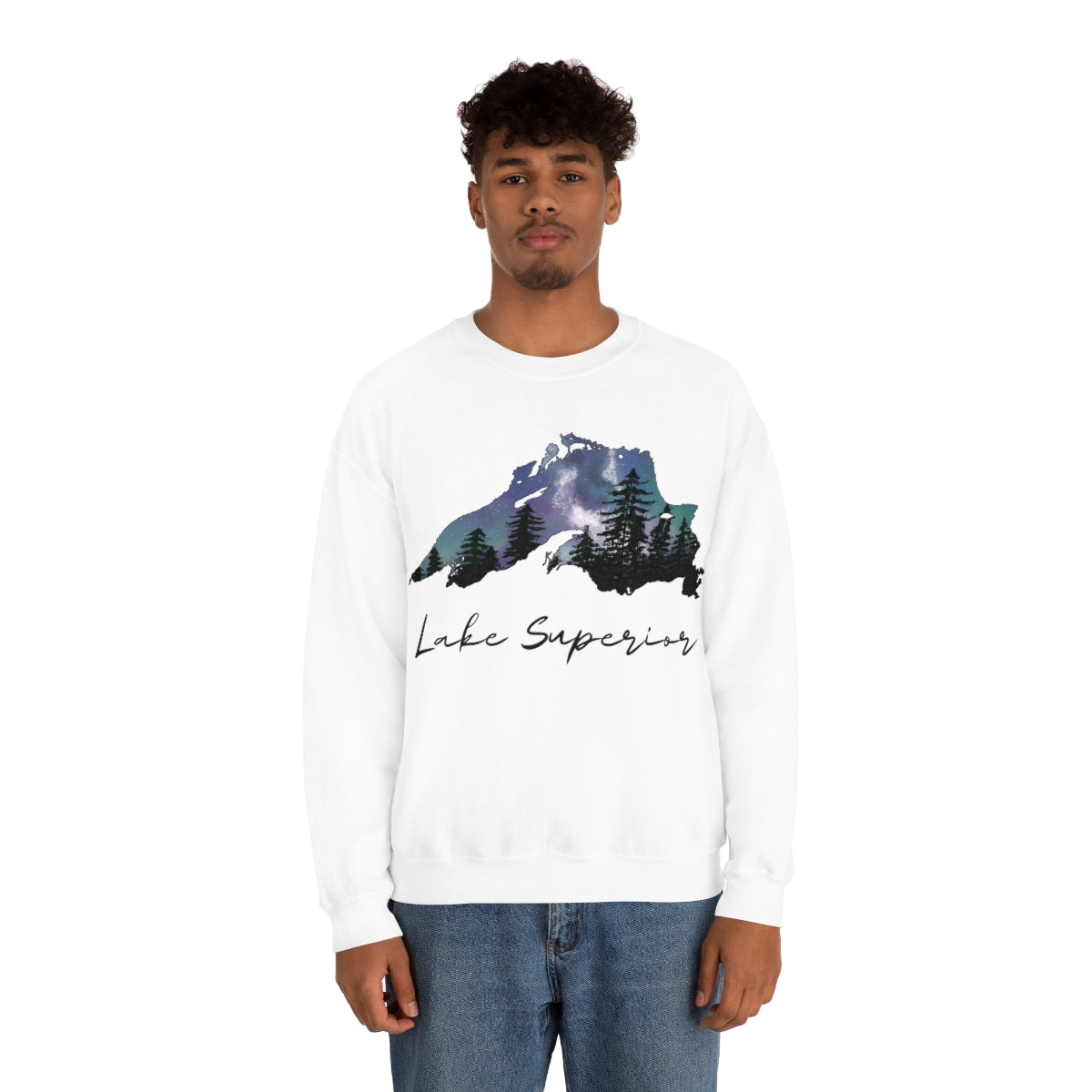 Lake Superior | Northern Lights | Crewneck Sweatshirt