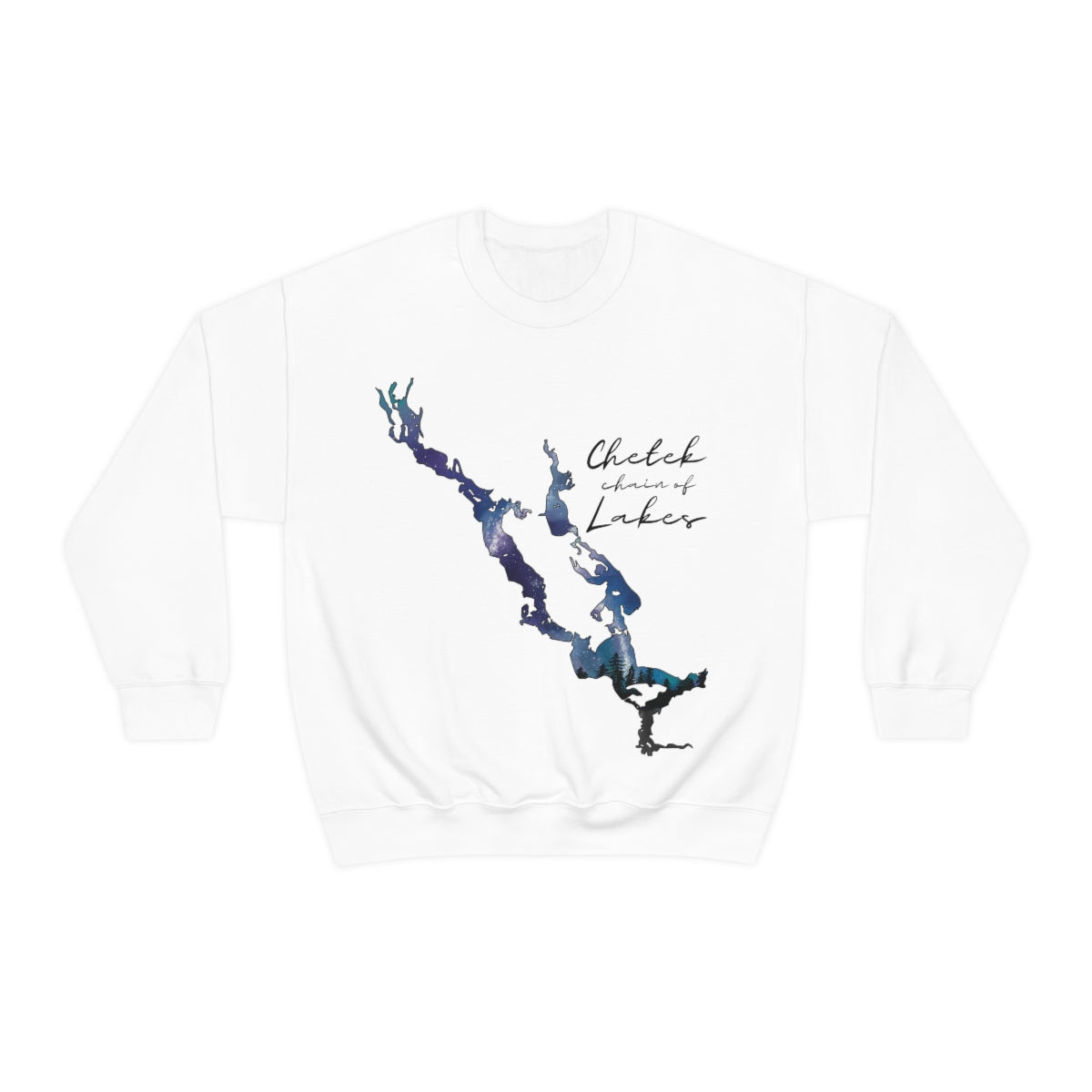 Chetek chain of Lakes | Northern Lights | Crewneck Sweatshirt