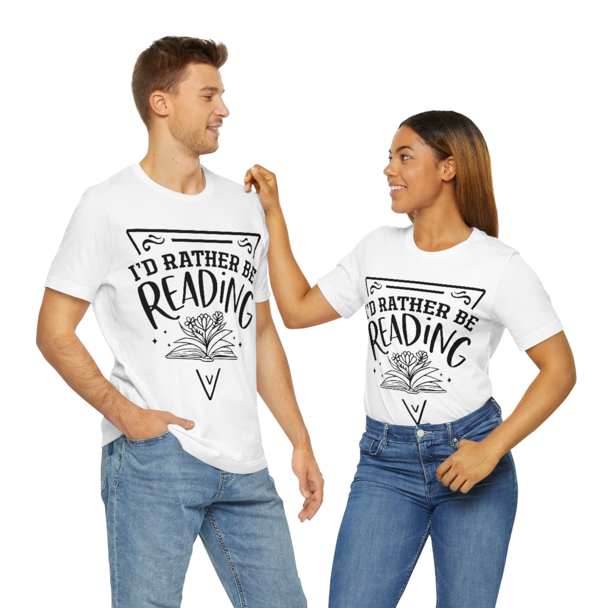 I'd rather be reading | Unisex  Short Sleeve Tee