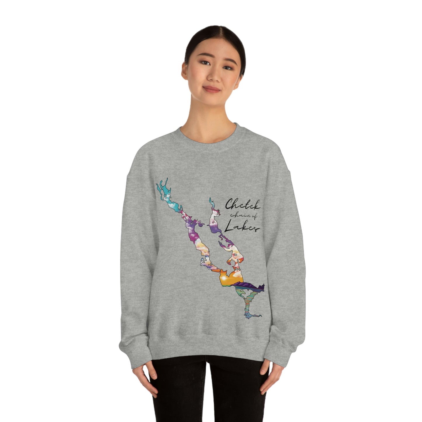 Chetek chain of Lakes | Sunset | Crewneck Sweatshirt