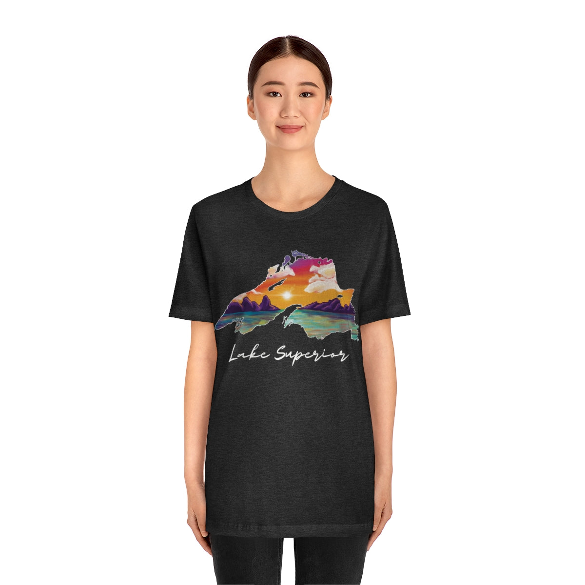 Lake Superior | Sunset Lake | Unisex Jersey T shirt